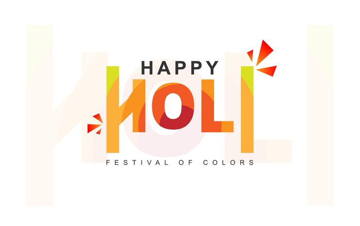 Feliz Holi con colorido Abstracto salpicaduras de polvo de fondo Festival de Arte Holi de los colores