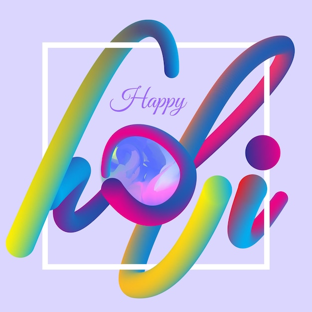 Feliz Holi Gradiente de colores