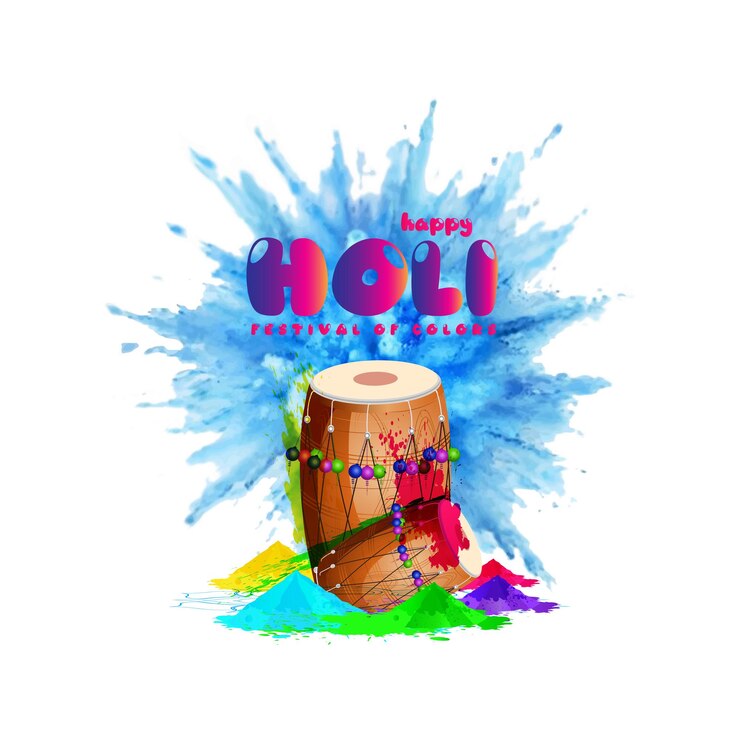 Vector feliz holi-ilustración abstracta de holi.