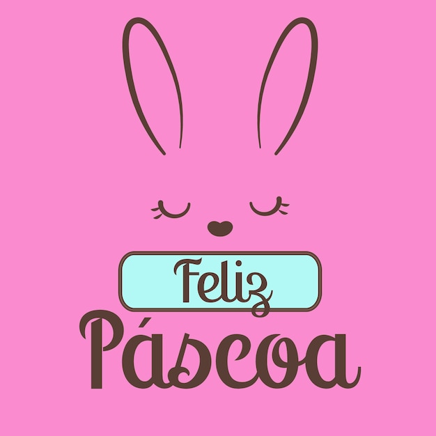 Feliz huevo de conejo de Pascua y orejas colección de dibujos animados Vector