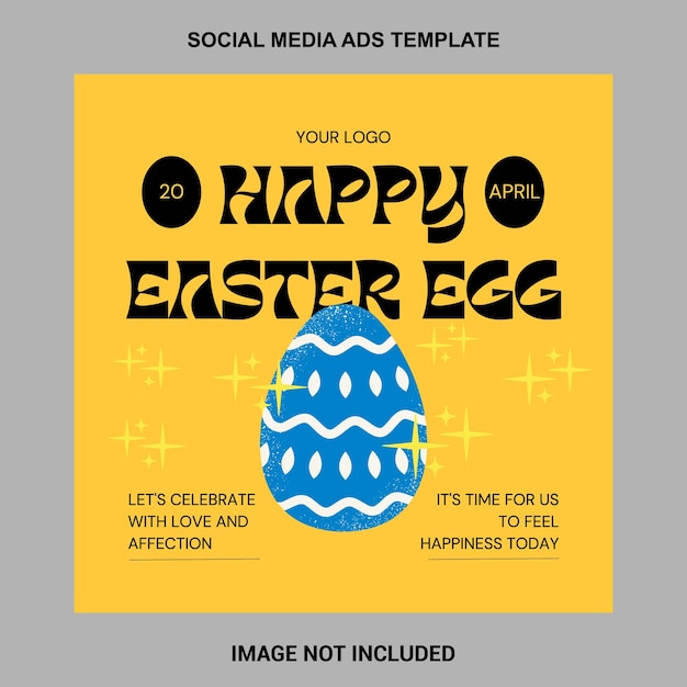 Feliz huevo de Pascua en las redes sociales