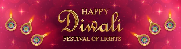 Feliz ilustración vectorial de diwali tarjeta festiva de diwali y deepawali el festival indio de las luces