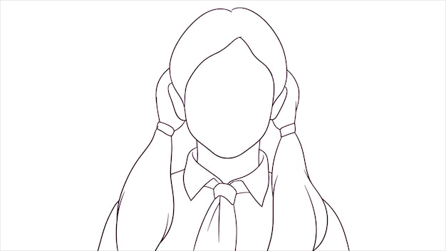 Feliz joven erudito en código de vestimenta estilo dibujado a mano ilustración vectorial