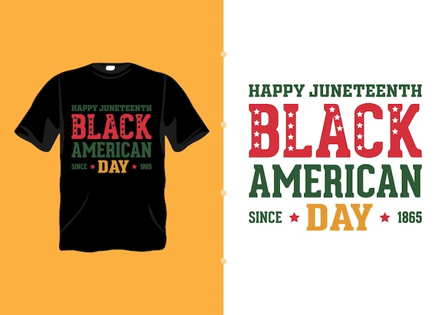 Vector feliz juneteenth día negro americano