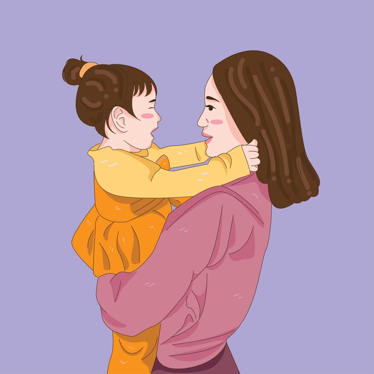 Feliz madre y hija