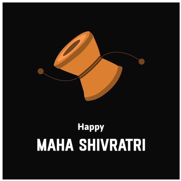 Feliz maha shivratri festival hindú indio celebración ilustraciones vectoriales