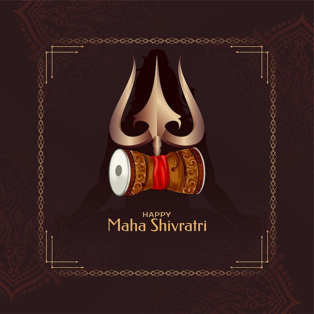 Feliz Maha Shivratri hermoso festival indio de origen religioso