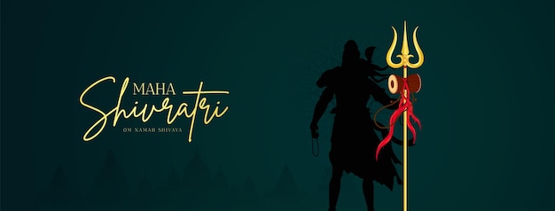 Vector feliz maha shivratri en las redes sociales