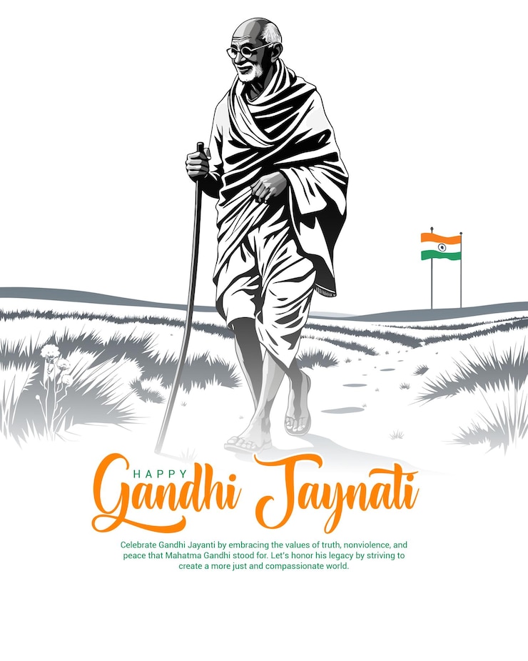 Vector feliz mahatma gandhi jayanti plantilla de banner de publicaciones en las redes sociales