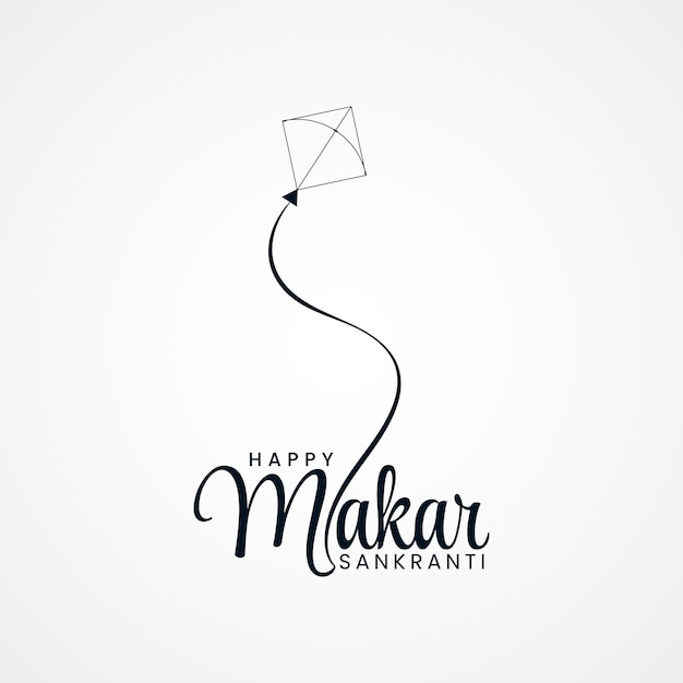 Feliz Makar Sankranti Creativo en las redes sociales Post Web Banner Saludo Imprenta