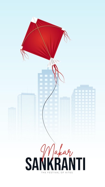 Feliz Makar Sankranti Creativo en las redes sociales Post Web Banner Saludo Imprenta