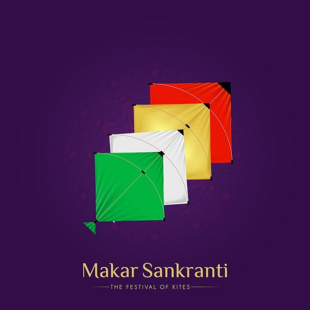 feliz makar sankranti publicación en redes sociales