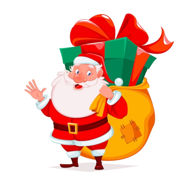 Feliz navidad alegre santa claus