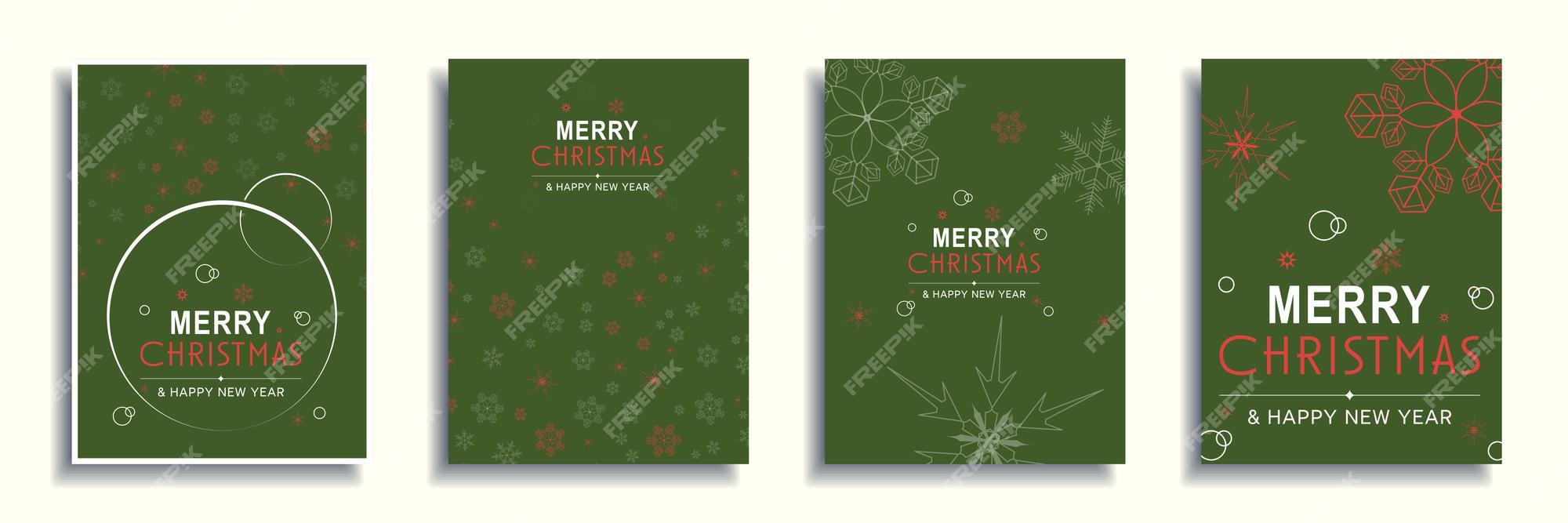 Feliz navidad y año nuevo 2022 portadas de folletos establecen vector de  diseño de banner mínimo de navidad | Vector Premium