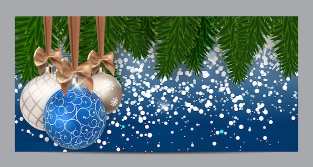 Feliz Navidad y año nuevo fondo. Ilustración vectorial EPS10