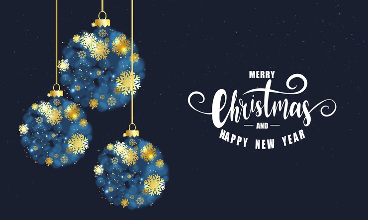 Vector feliz navidad y año nuevo fondo de navidad.