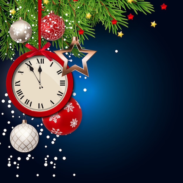 Feliz navidad y año nuevo fondo