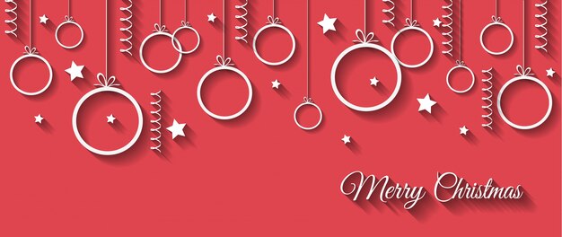 Feliz Navidad banner o tarjeta de felicitación para tus invitaciones de temporada