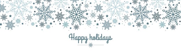 Feliz Navidad banner web Fondo para invitación o saludo de temporada