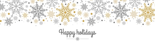 Feliz Navidad banner web Fondo para invitación o saludo de temporada