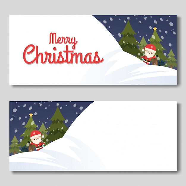 Vector feliz navidad banner