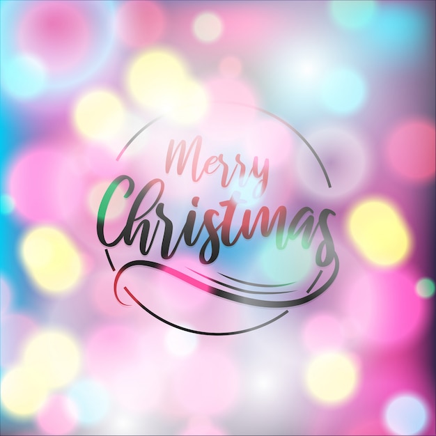 Feliz Navidad Bokeh de fondo