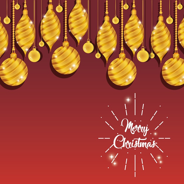 Feliz Navidad bola colgando portero