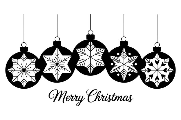 Feliz Navidad bolas con diseños de copos de nieve adornos colgantes