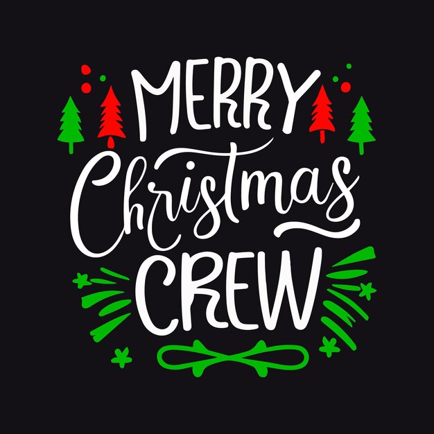 Feliz Navidad, camiseta de la tripulación.