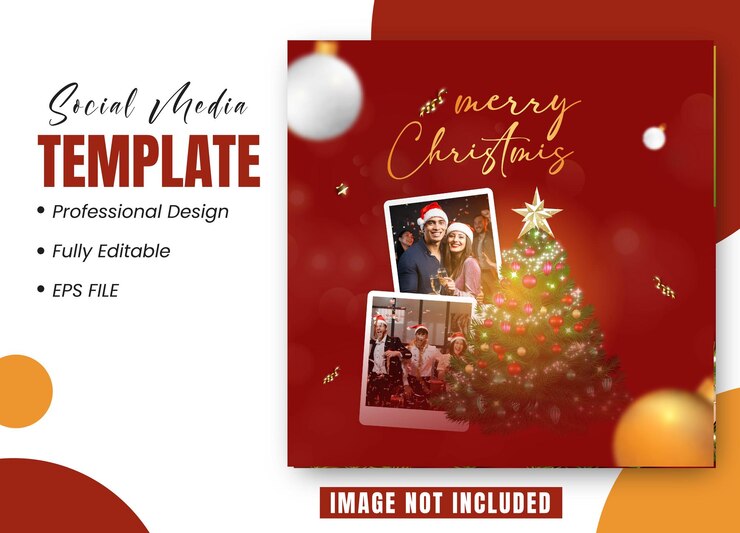 Feliz Navidad colección de publicaciones de Instagram