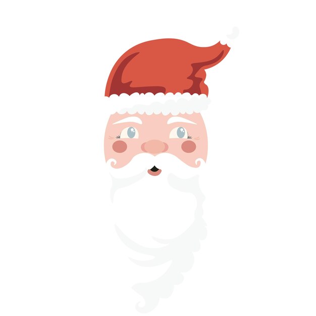Feliz Navidad Composición aislada Vector ilustración sobre fondo blanco
