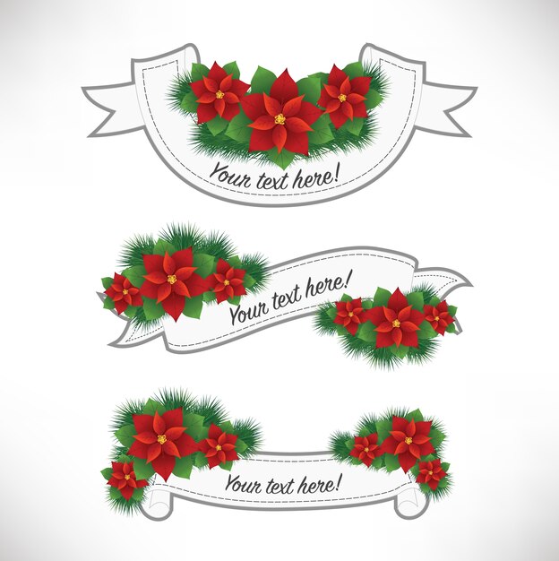 Feliz Navidad conjunto de etiquetas