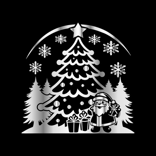 Feliz Navidad Deseos amp Año Nuevo Alegría Elegante tipografía para tarjetas Regalos y pancartas