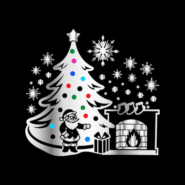 Feliz Navidad Deseos amp Año Nuevo Alegría Elegante tipografía para tarjetas Regalos y pancartas