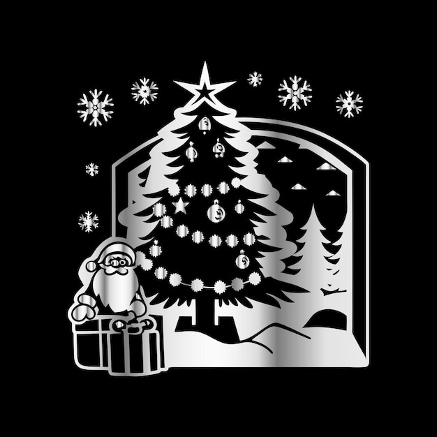 Feliz Navidad Deseos amp Año Nuevo Alegría Elegante tipografía para tarjetas Regalos y pancartas