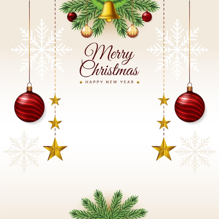 Vector feliz navidad deseos decorativos de felicitación del festival con el vector de la campana de jingle