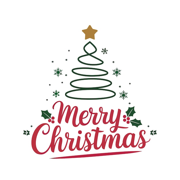 Feliz Navidad Diseño de camisetas de tipografía