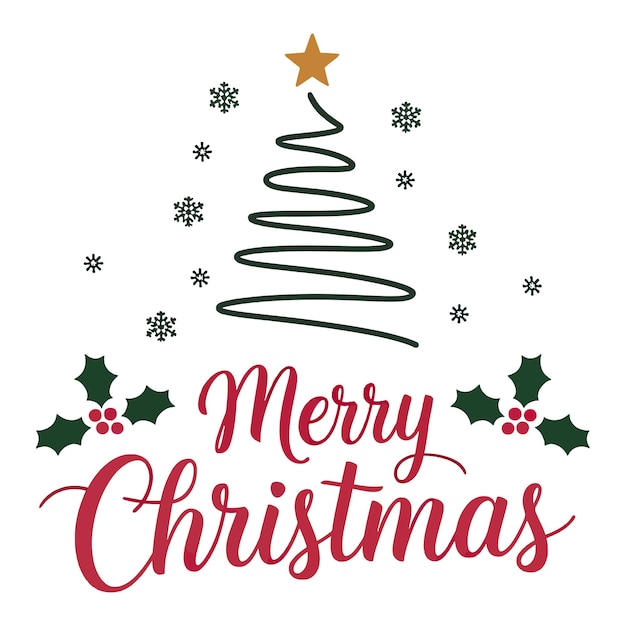 Feliz Navidad Diseño de camisetas de tipografía