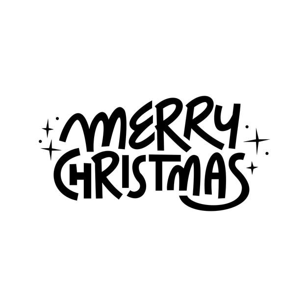 Feliz Navidad diseño dibujado a mano Feliz Xmas tipografía de letras