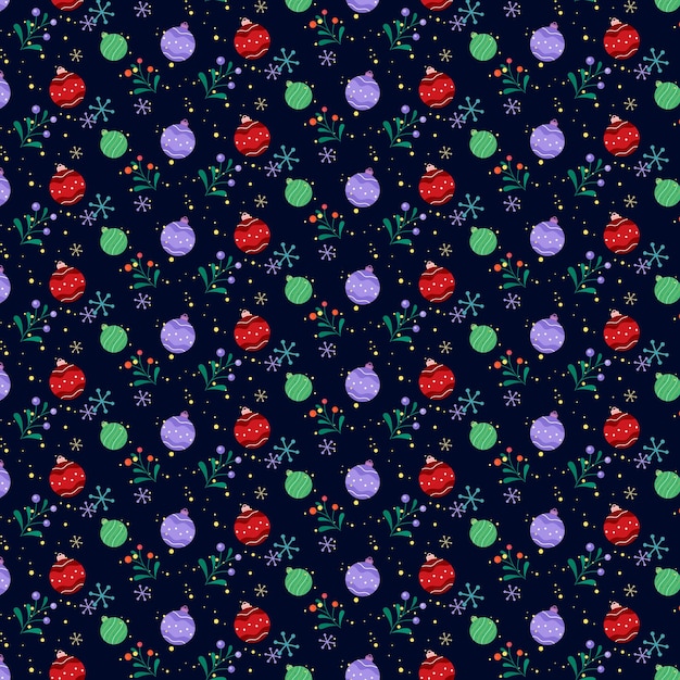 Feliz Navidad Diseño de elementos de patrones vectorial Diseño de patrones sin costuras
