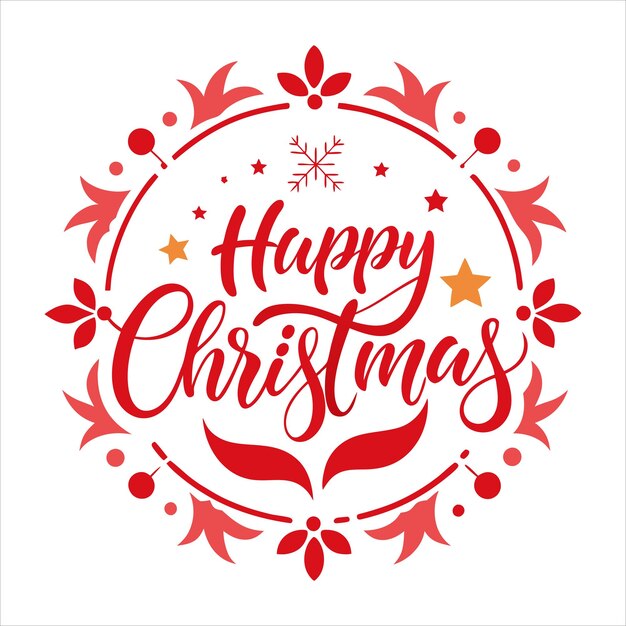 Feliz Navidad Diseño de Fronteras Arte vectorial
