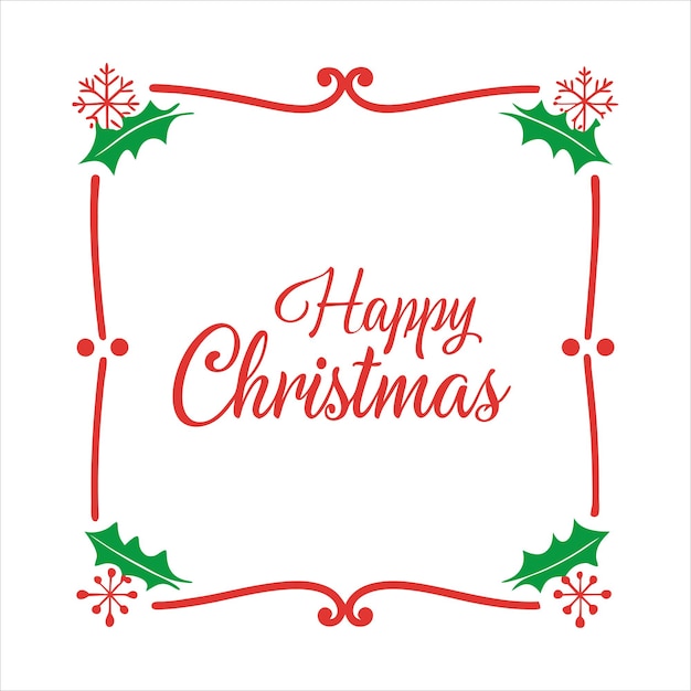 Feliz Navidad Diseño de Fronteras Arte vectorial
