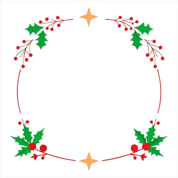 Feliz Navidad Diseño de Fronteras Arte vectorial
