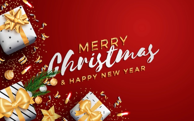 Feliz Navidad diseño redes sociales banner o plantilla de volante.