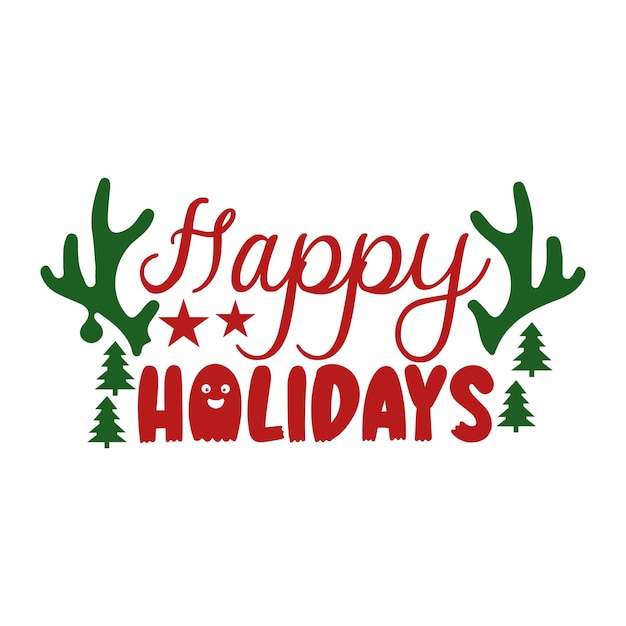 Feliz Navidad diseño vectorial SVG