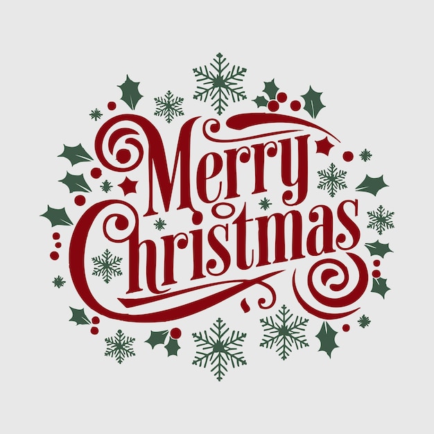 Feliz Navidad Eps Tipografía vectorial