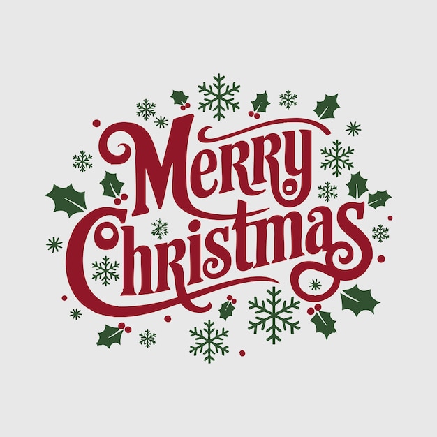 Feliz Navidad Eps Tipografía vectorial