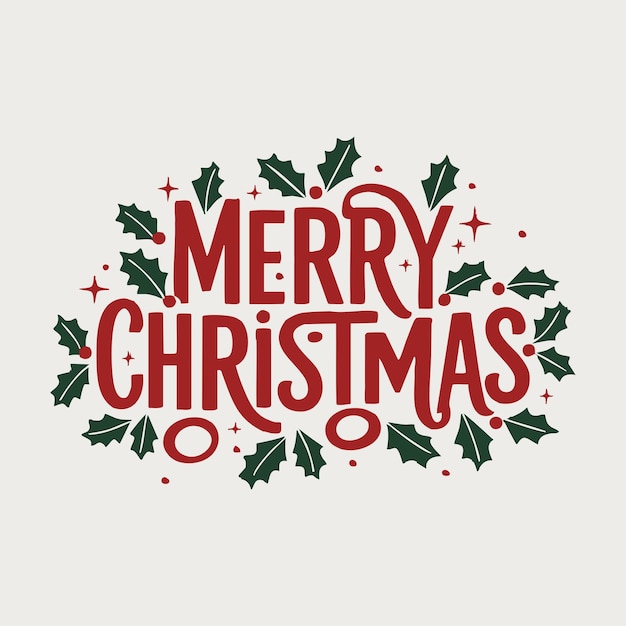 Feliz Navidad Eps Tipografía vectorial
