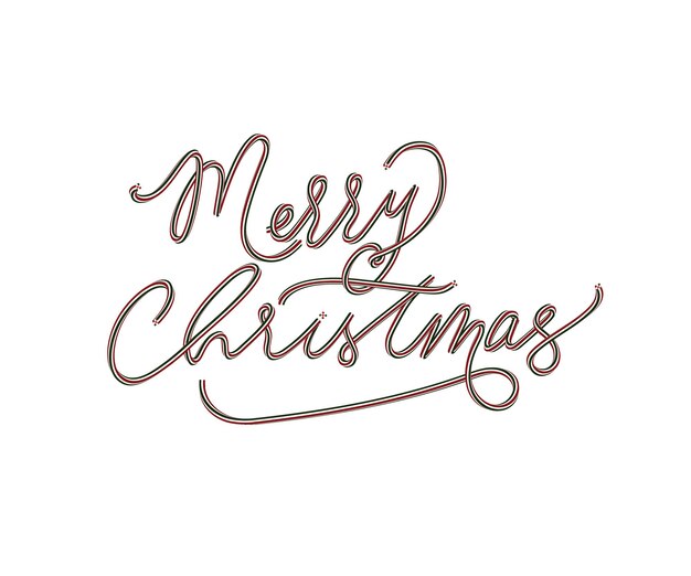 Feliz Navidad escrito en un elegante