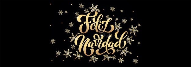 Feliz Navidad español Feliz Navidad Letras de caligrafía moderna en pegatina para saludos de temporada